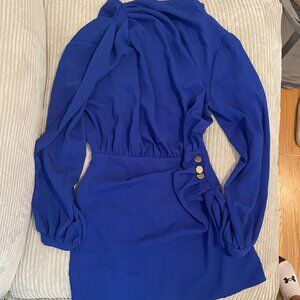 Royal blue sailor dress longsleeves